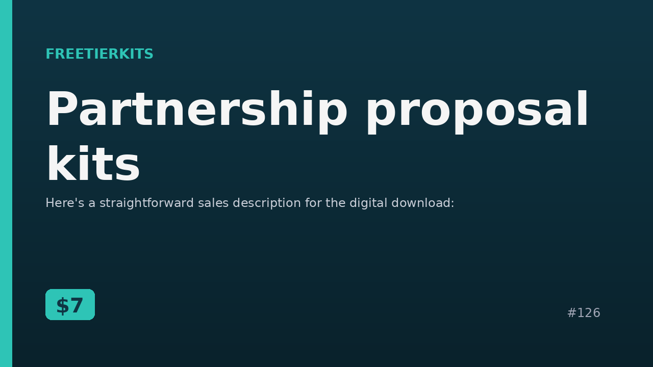 Partnership proposal kits – Practical Kit cover