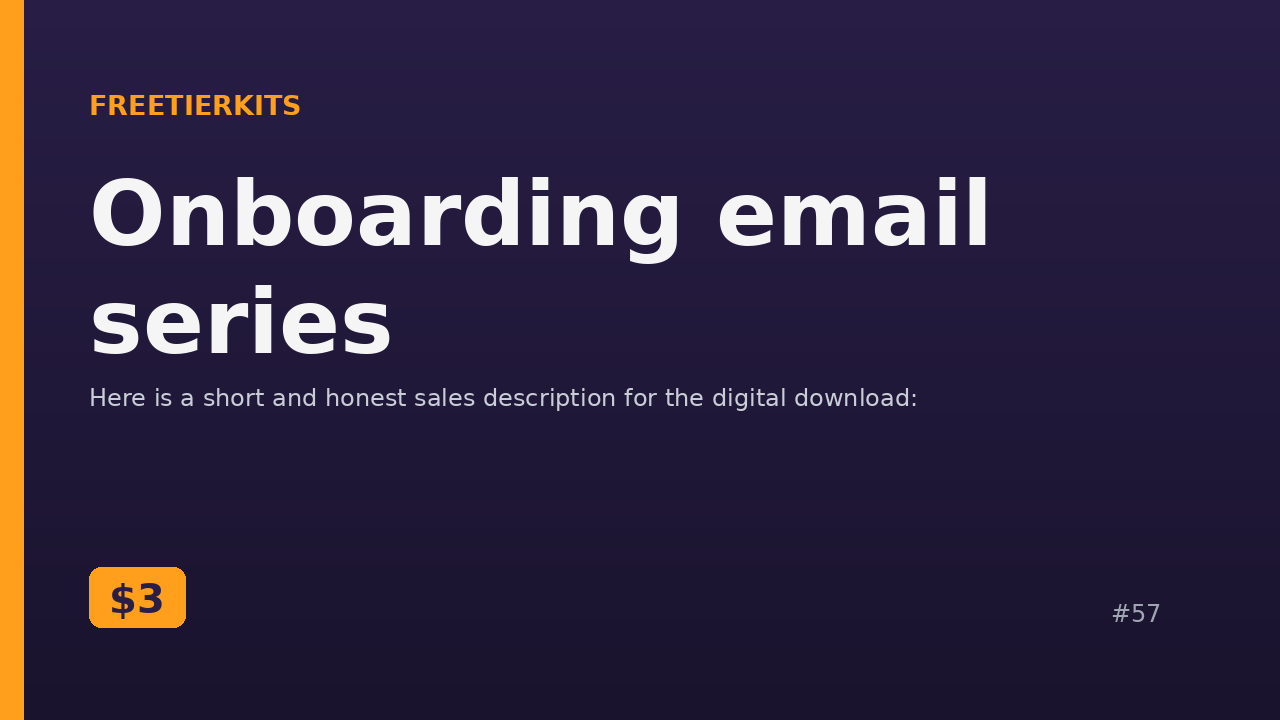 Onboarding email series – Practical Kit cover