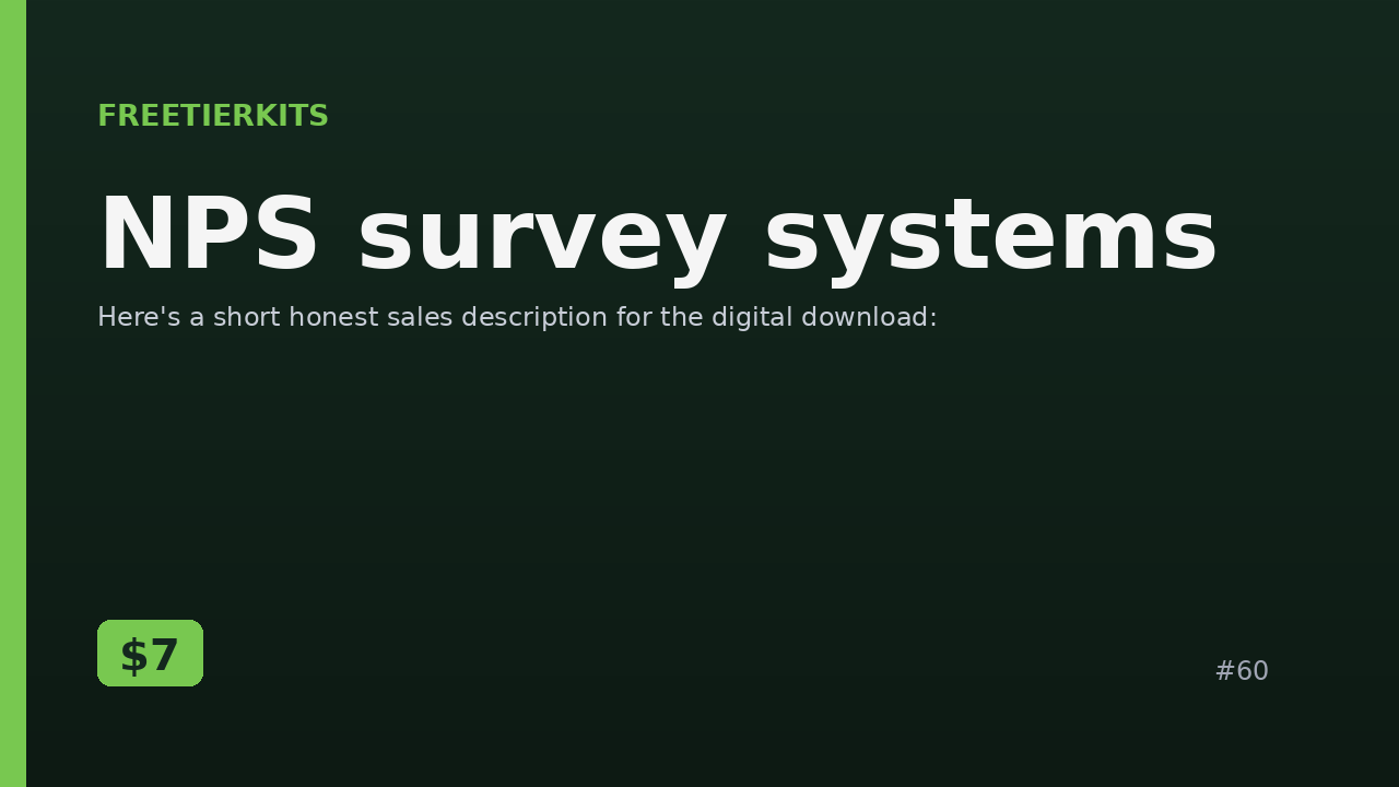 NPS survey systems – Practical Kit cover