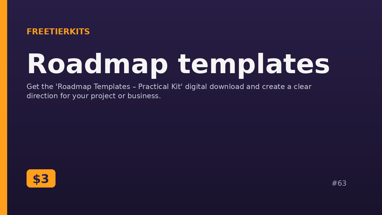 Roadmap templates – Practical Kit cover